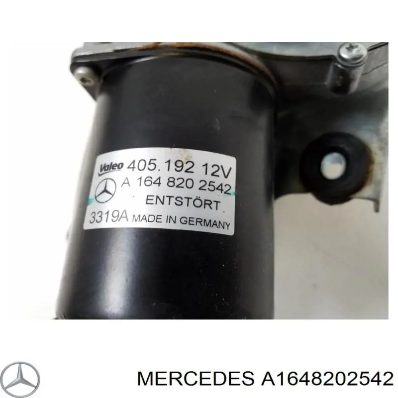 A1648201842 Mercedes motor de limpador pára-brisas do pára-brisas