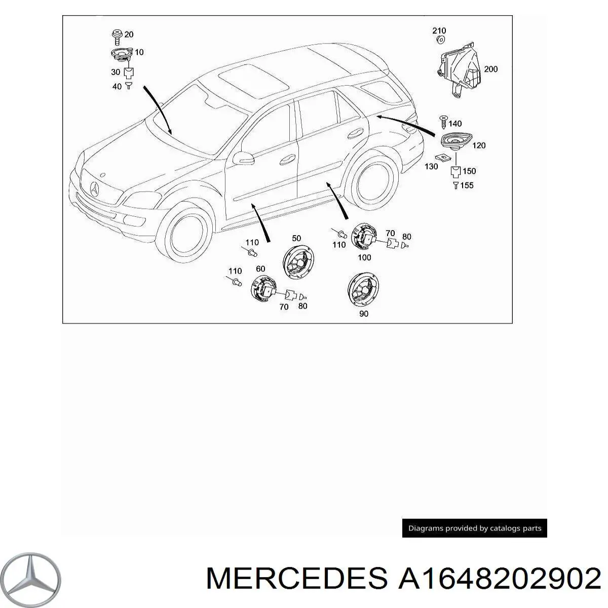  Mercedes A1648202902 цена, от 8.77 USD