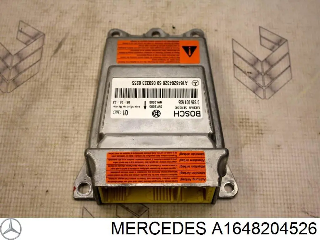 Модуль-процессор управления подушки безопасности Mercedes 1648208026