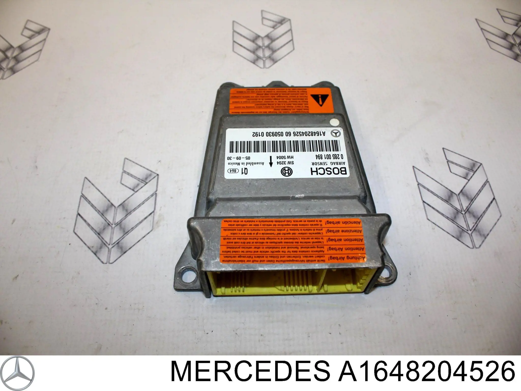 Модуль-процессор управления подушкой безопасности (ЭБУ AIRBAG) 1648209685 Mercedes