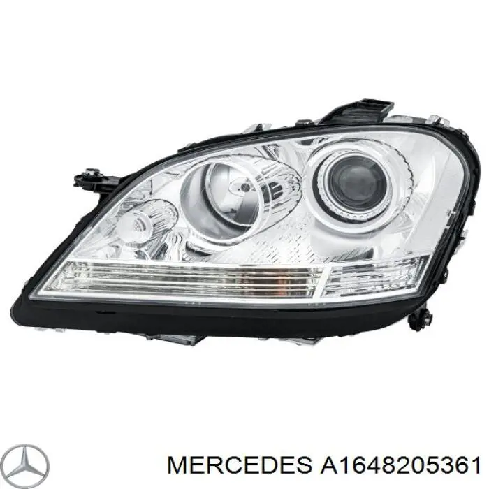 Фара левая A1648205361 Mercedes