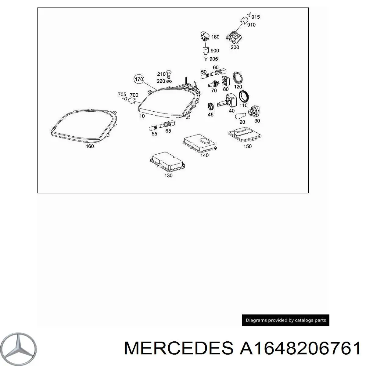 A1648206761 Mercedes Фара