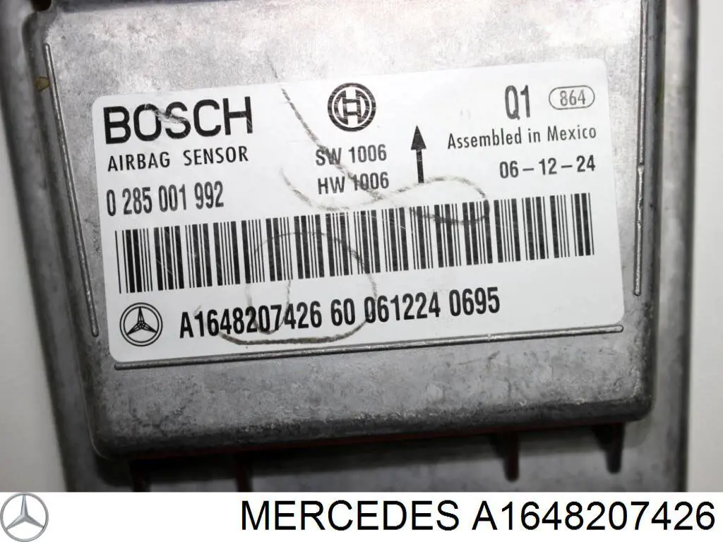 Модуль-процессор управления подушкой безопасности (ЭБУ AIRBAG) Mercedes A1648207426 цена, от 12.70 USD