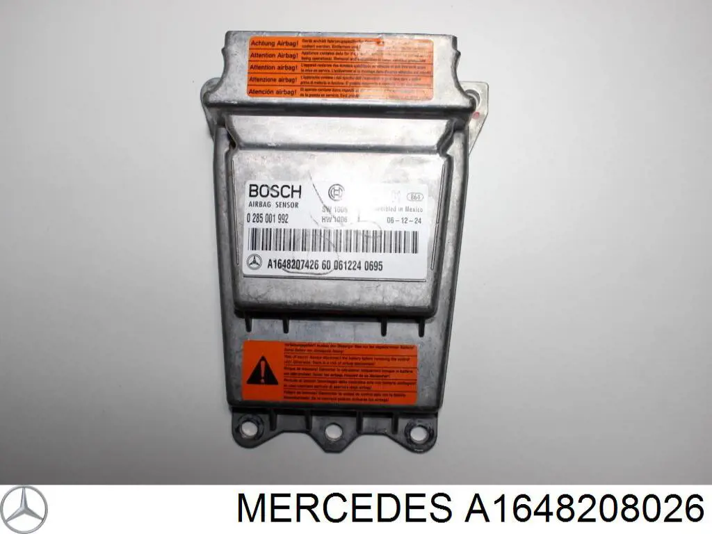A1648208026 Mercedes модуль-процессор управления подушкой безопасности (эбу airbag)
