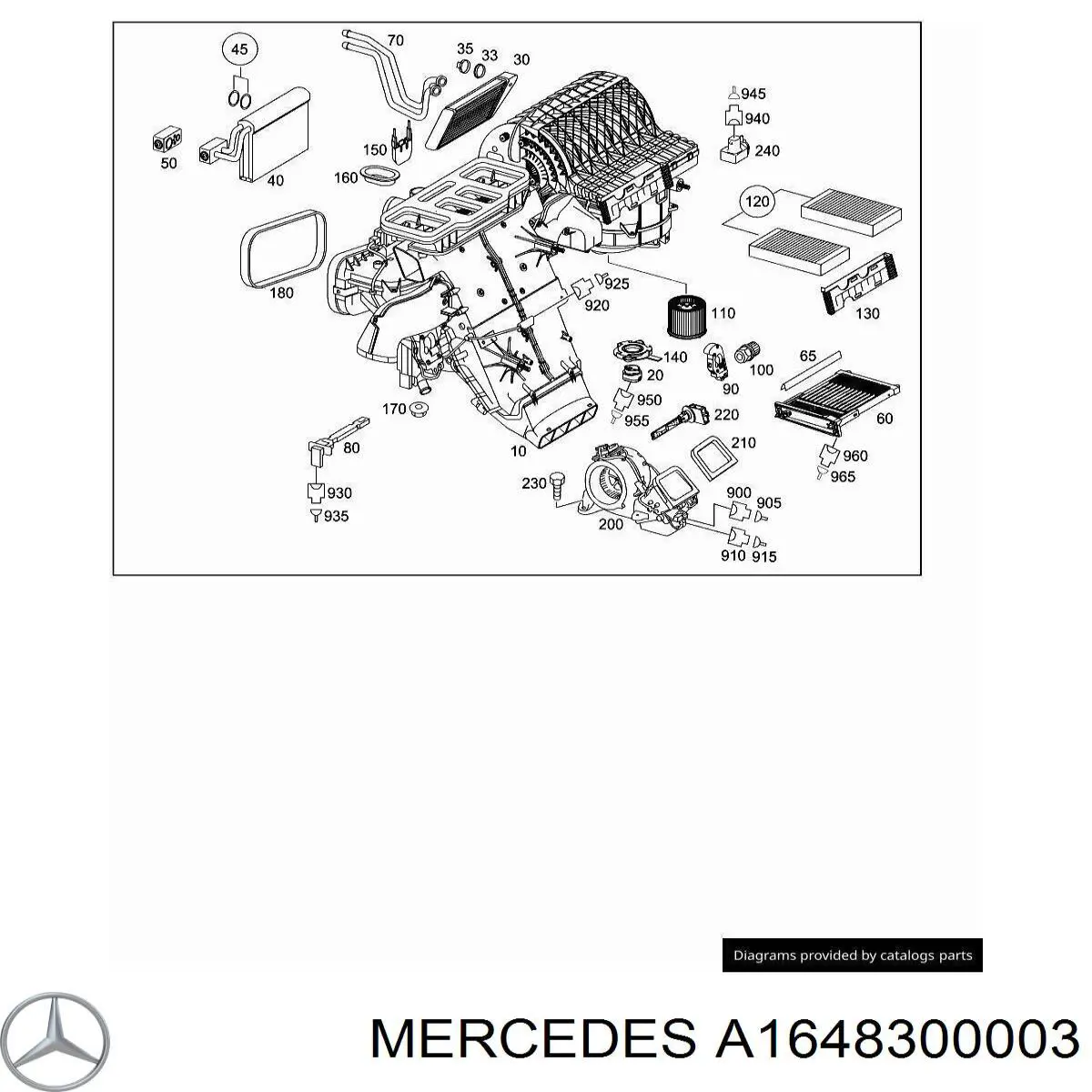  A1648300003 Mercedes