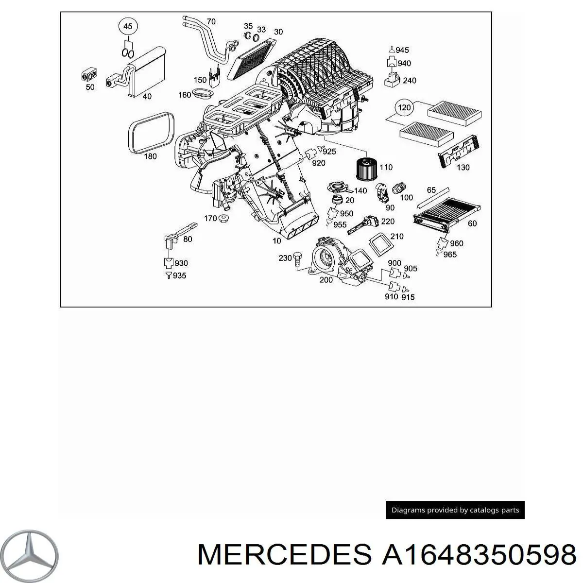  Mercedes A1648350598 цена, от 33.67 USD