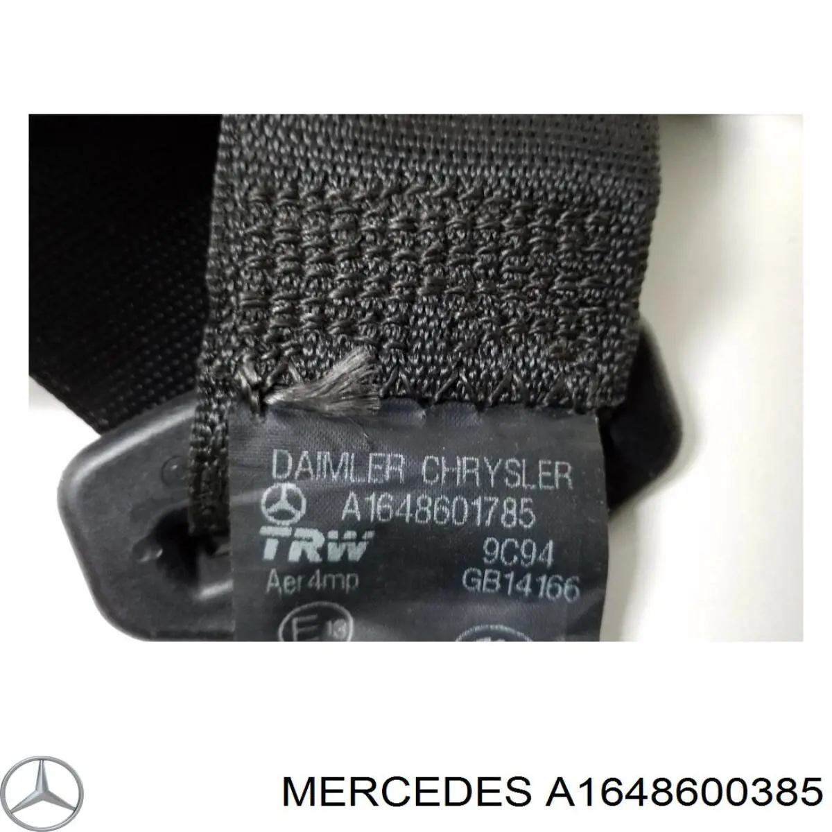 Купить A1648600385 Mercedes Ремень безопасности задний левый