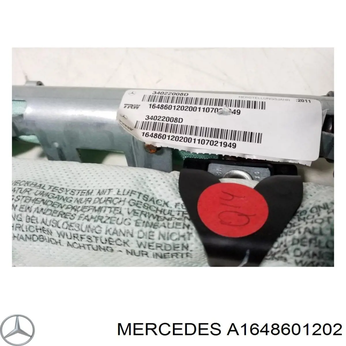 Купить 1648601202 Mercedes AIRBAG, шторка боковая правая