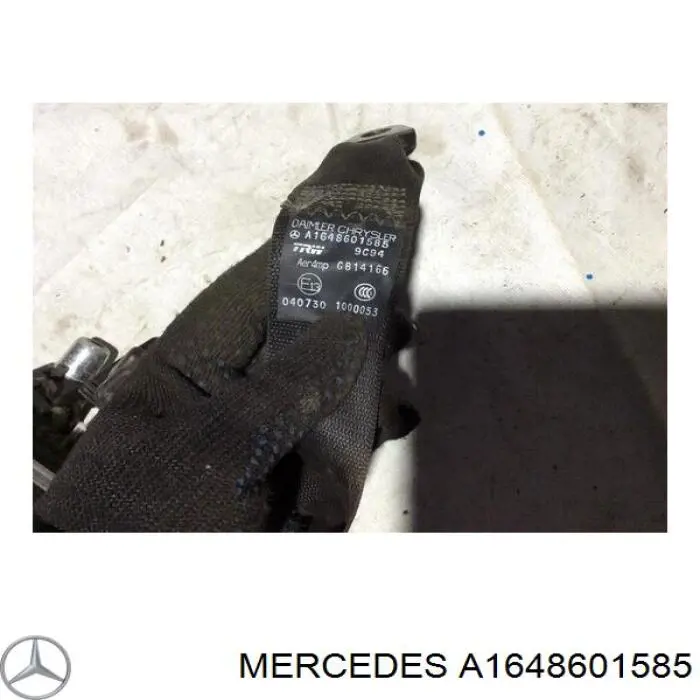 Ремень безопасности задний левый A1648601585 Mercedes