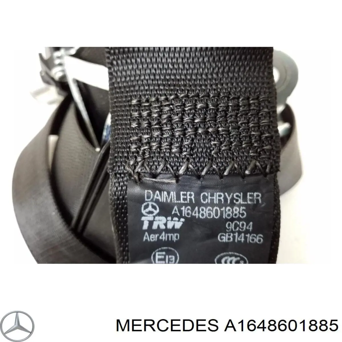 Ремень безопасности задний правый A1648601885 Mercedes
