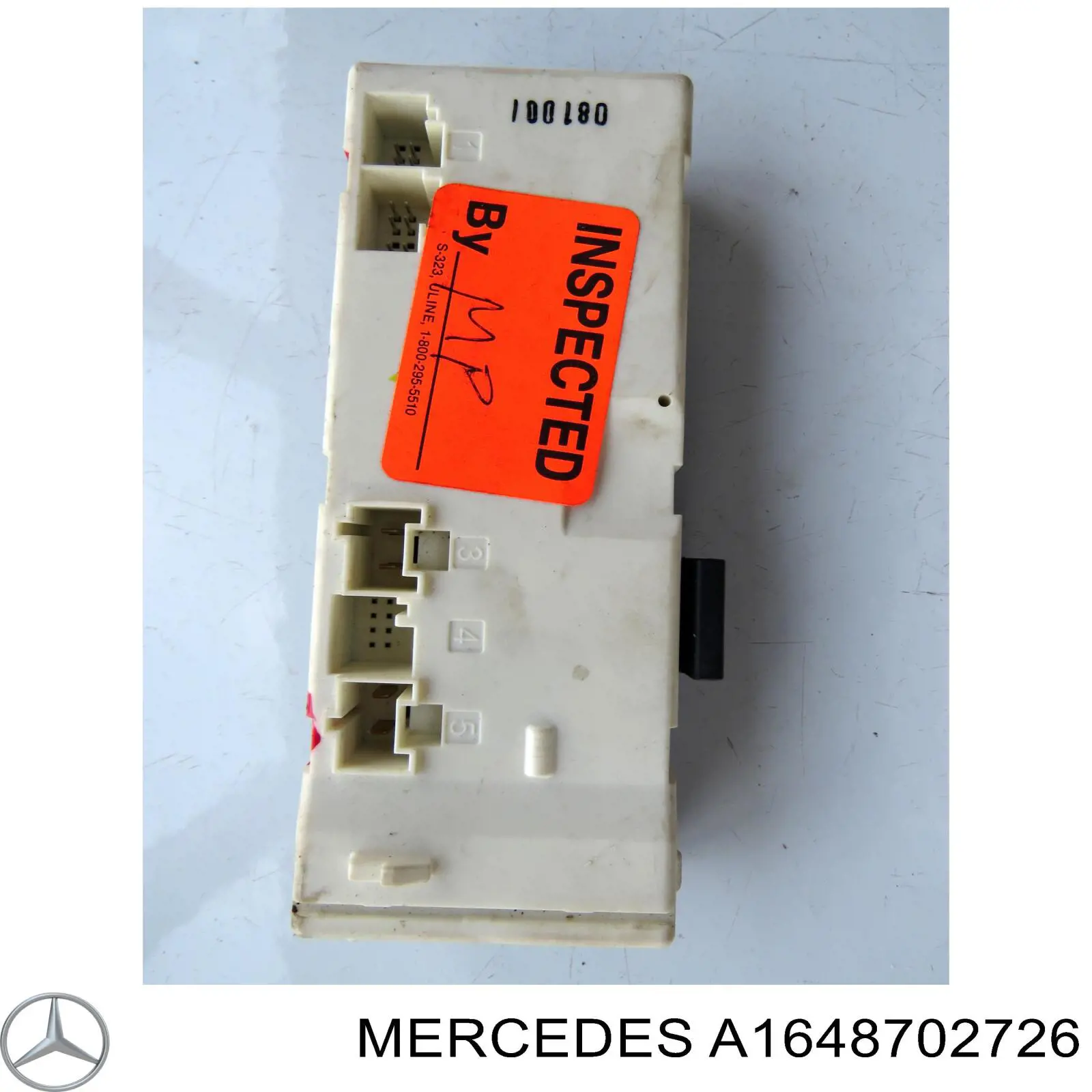 A1648702726 Mercedes módulo de direção (centralina eletrônica de abertura de tampa de porta-malas (de 3ª/5ª porta traseira))