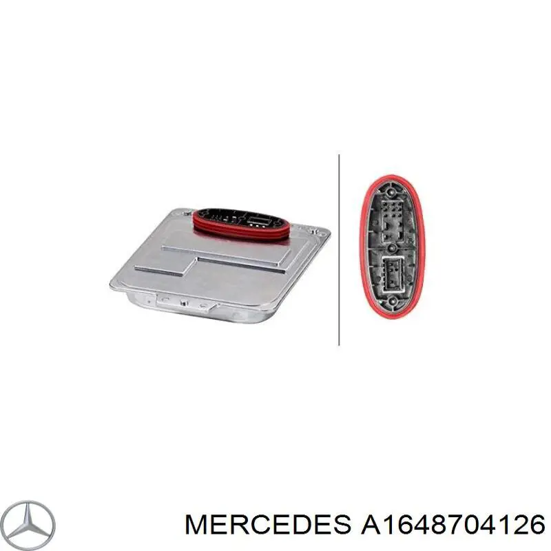 A1648704126 Mercedes модуль управления (эбу адаптивным освещением правой фары)