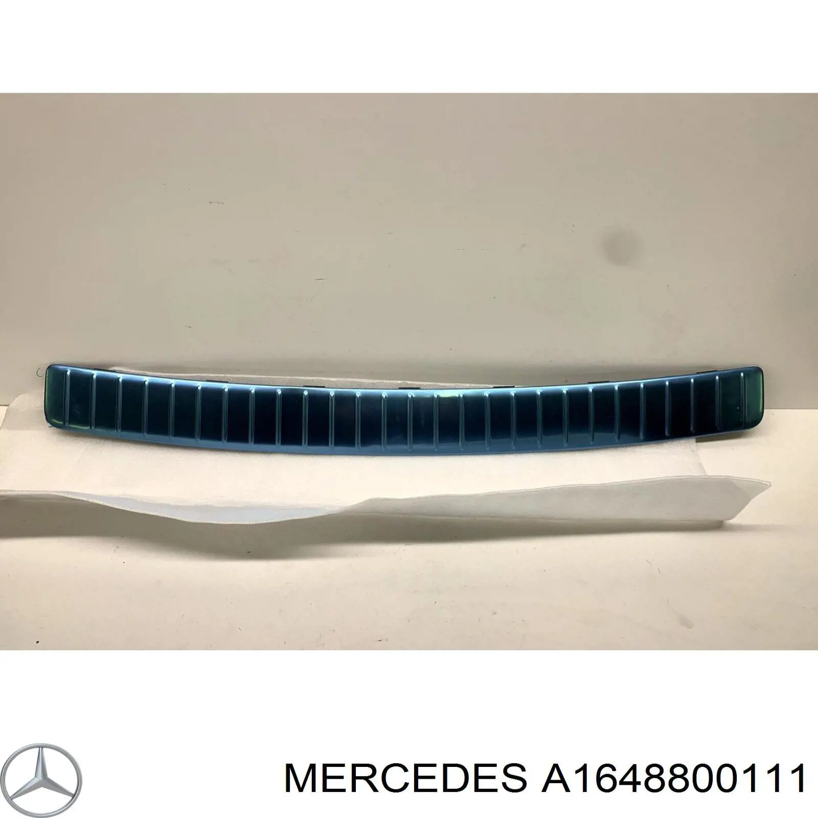 Placa sobreposta do pára-choque traseiro superior de proteção (degrau-grampo dobrável) para Mercedes ML/GLE (W164)