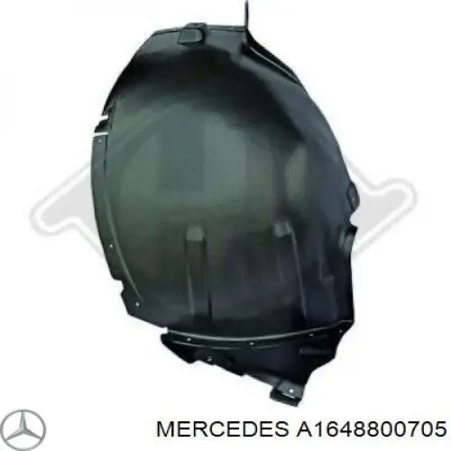 Подкрылок крыла переднего левый передний A1648800705 Mercedes