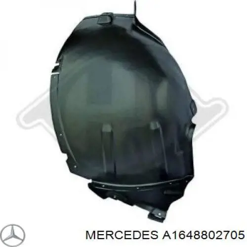 Подкрылок крыла переднего левый передний A1648802705 Mercedes