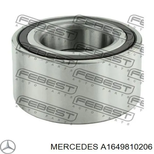 Підшипник маточини передньої A1649810206 Mercedes