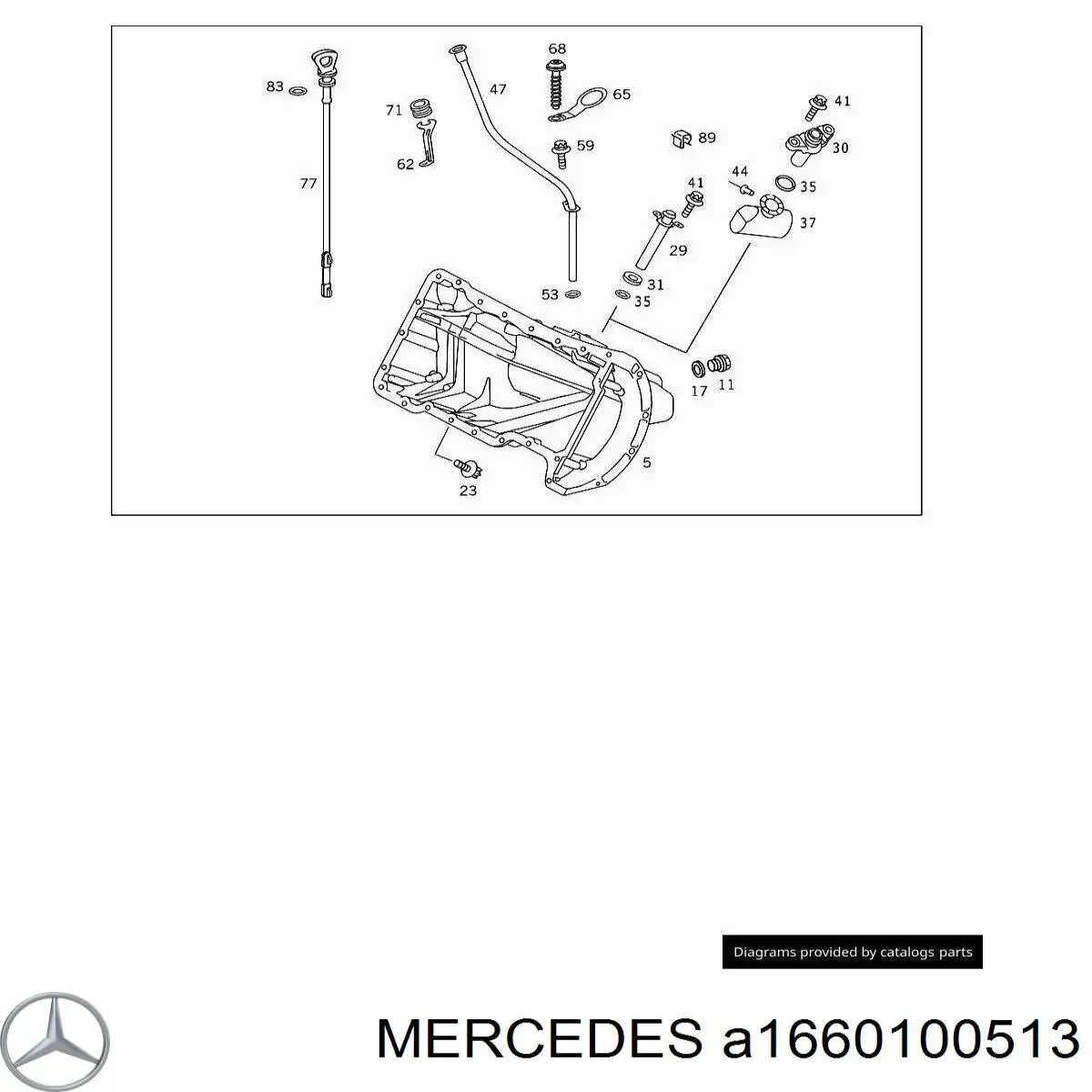 Panela de óleo de cárter do motor para Mercedes Vaneo (414)