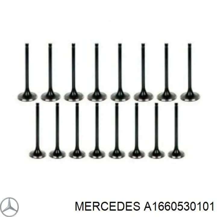A1660530101 Mercedes клапан впускной