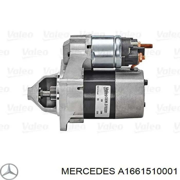 A1661510001 Mercedes motor de arranco