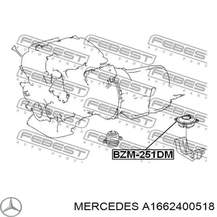 Подушка КПП STC T423141