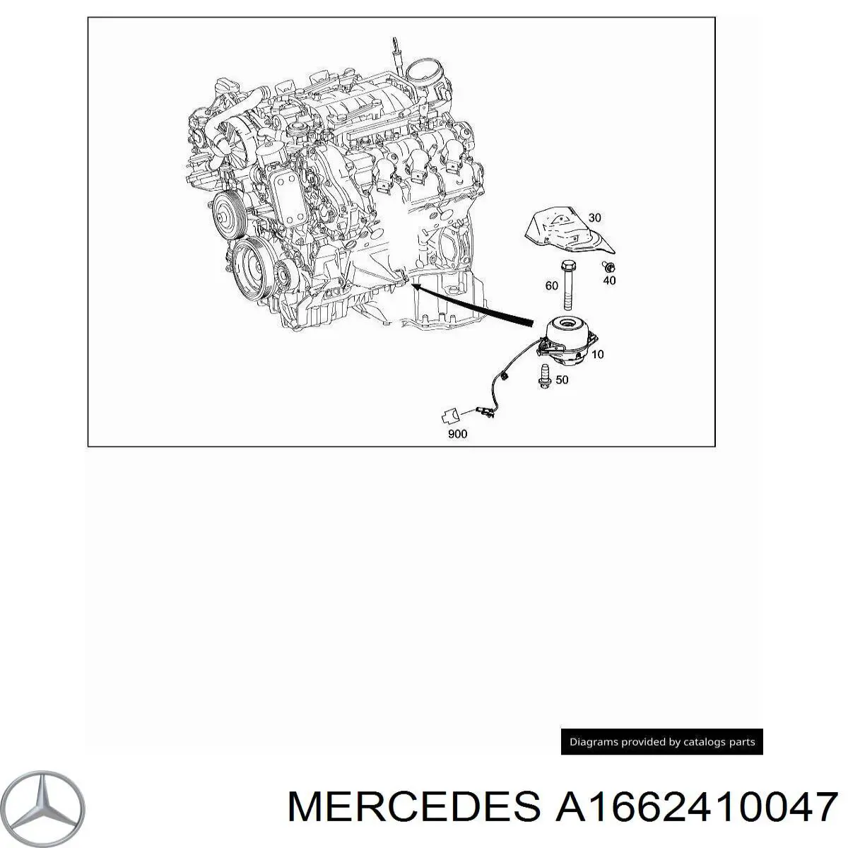  Mercedes A1662410047 цена, от 38.01 USD