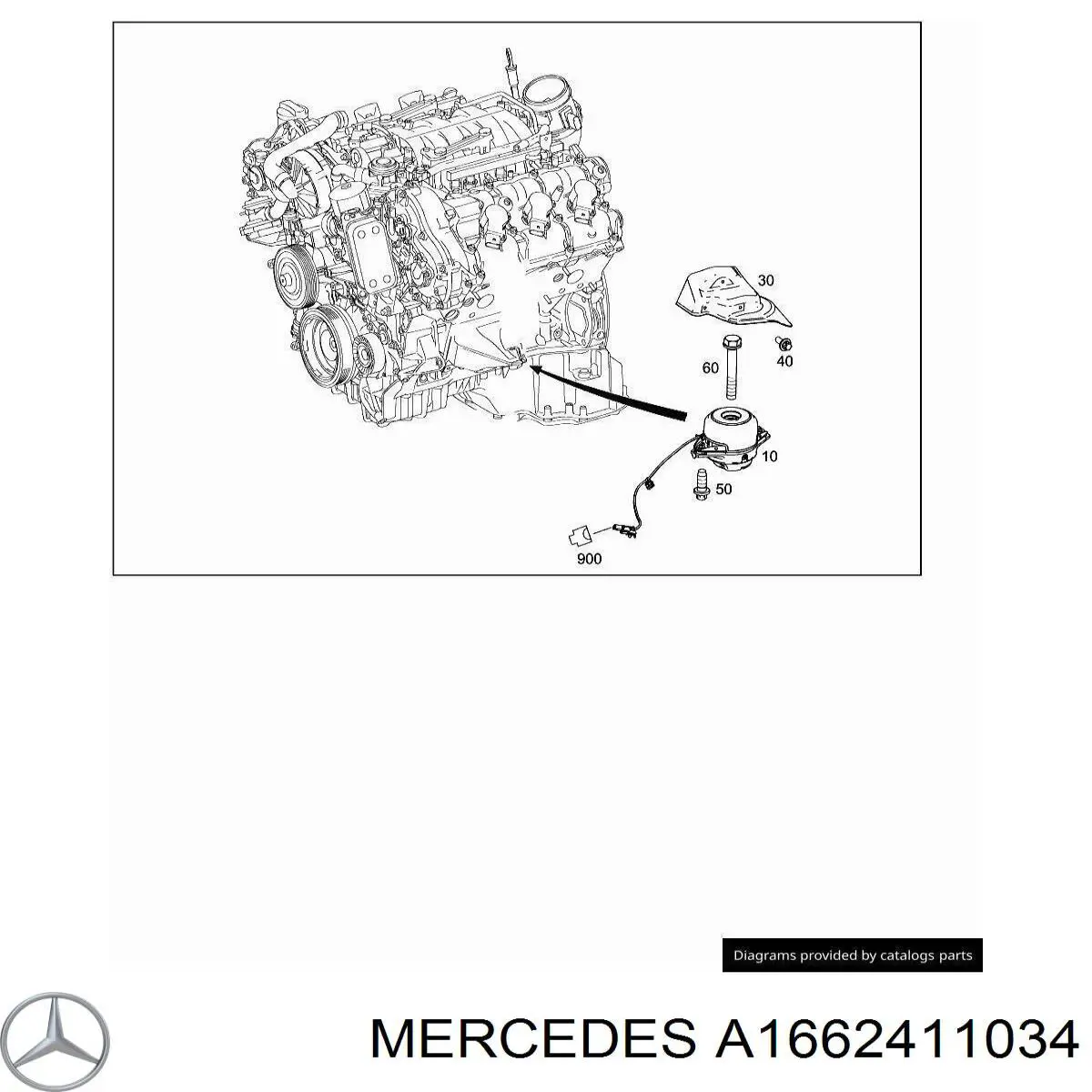  Mercedes A1662411034 цена, от 2.81 USD