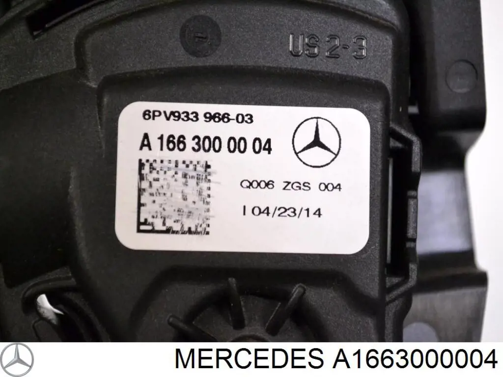 A1663000004 Mercedes педаль газа (акселератора)