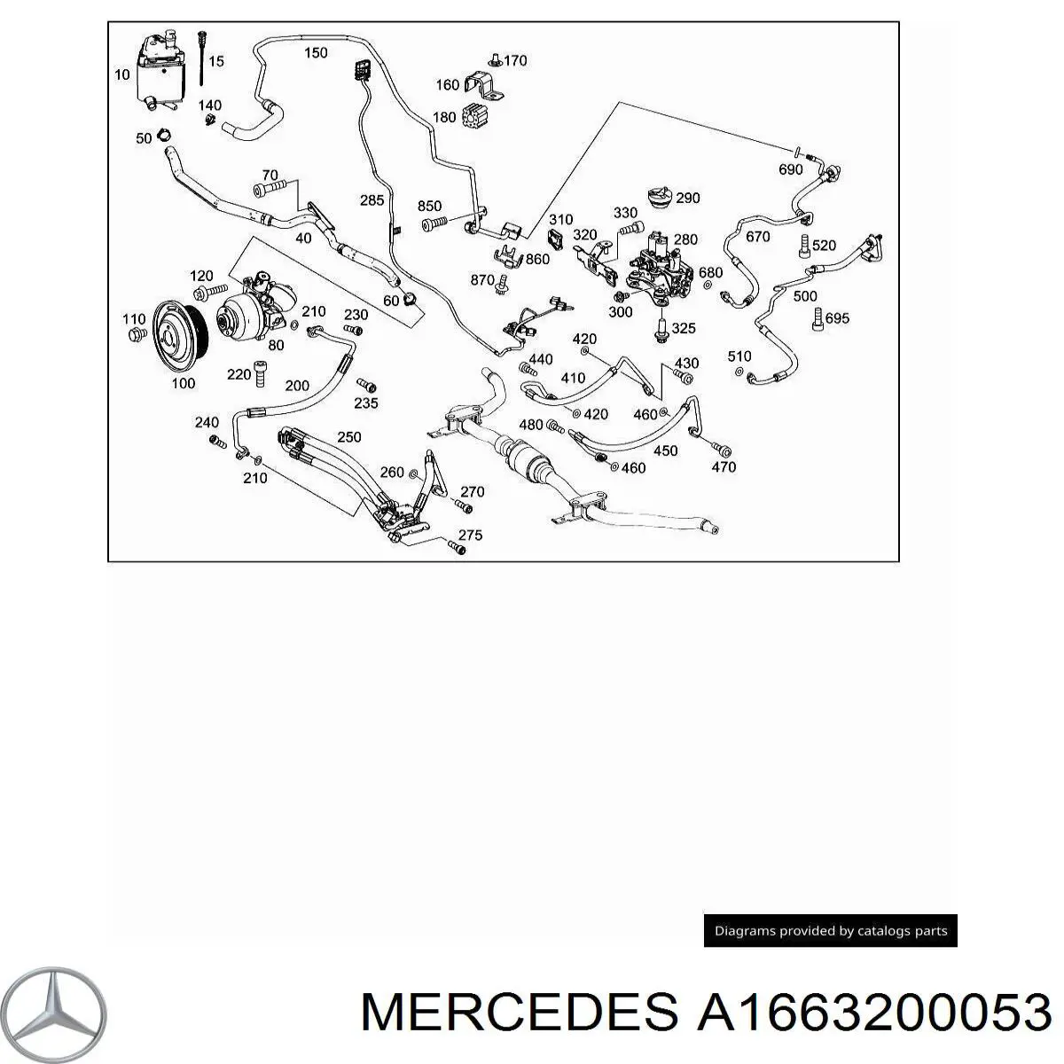  Mercedes A1663201553 цена, от 50.62 USD