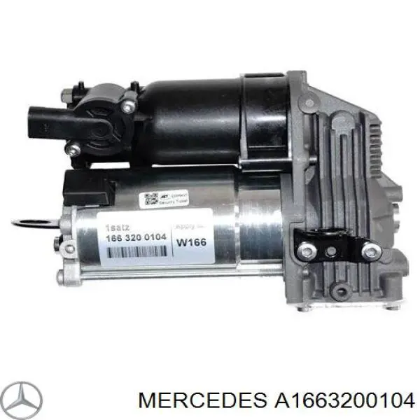 Компрессор пневмоподкачки (амортизаторов) Mercedes A1663200104
