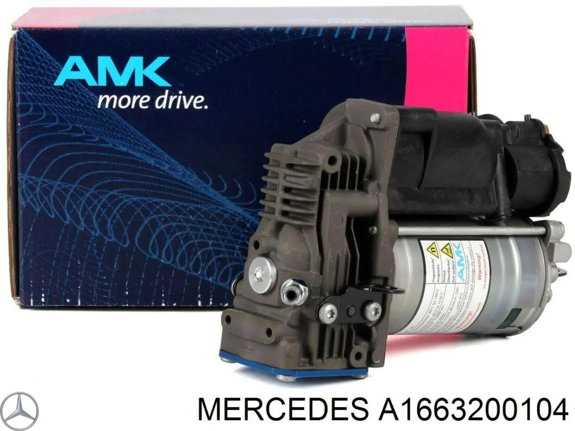 Компрессор пневмоподкачки (амортизаторов) A1663200104 Mercedes