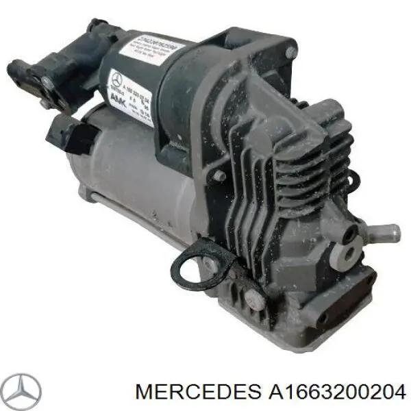 A1663200204 Mercedes compressor de bombeio pneumático (de amortecedores)
