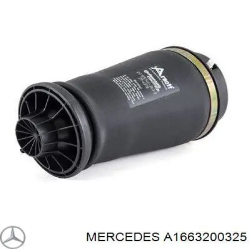 Пневмоподушка задняя Mercedes A1663200325