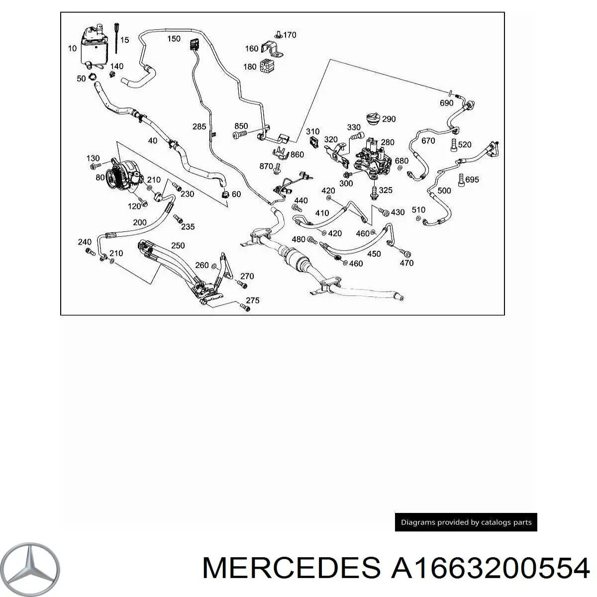 Купить A1663200554 Mercedes 