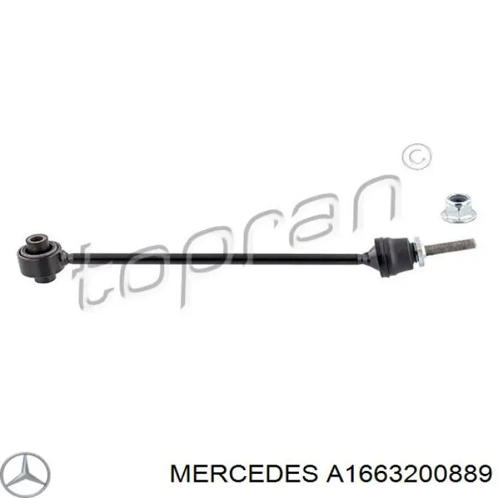 A1663200889 Mercedes стойка стабилизатора переднего правая