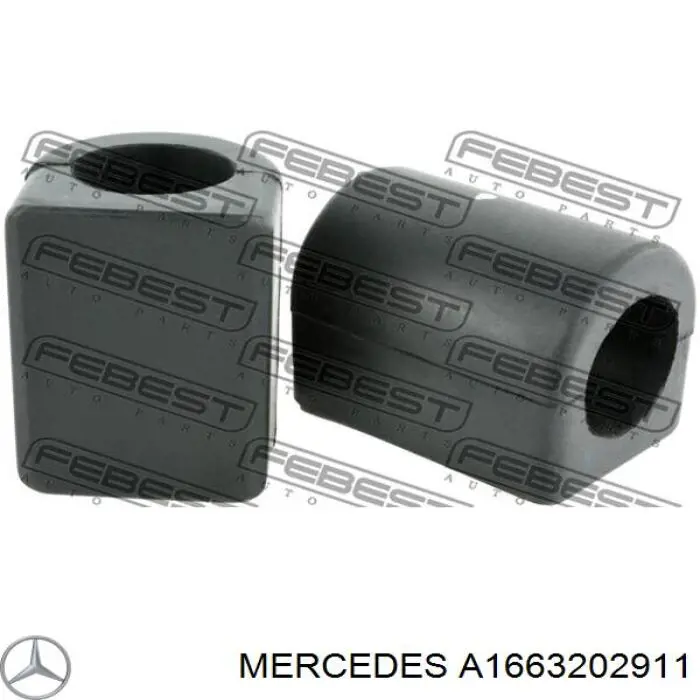 A1663202911 Mercedes bucha de estabilizador traseiro