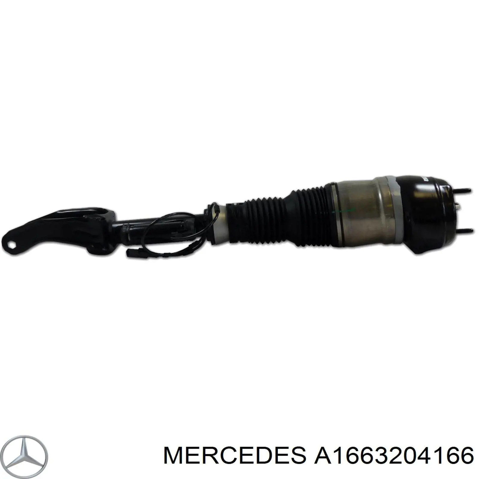 Пневмоподушка (пневморессора) моста A1663204166 Mercedes