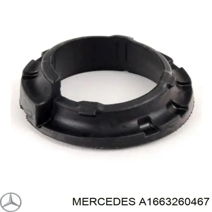 Проставка (резиновое кольцо) пружины передней, верхняя на Mercedes ML/GLE (W164)