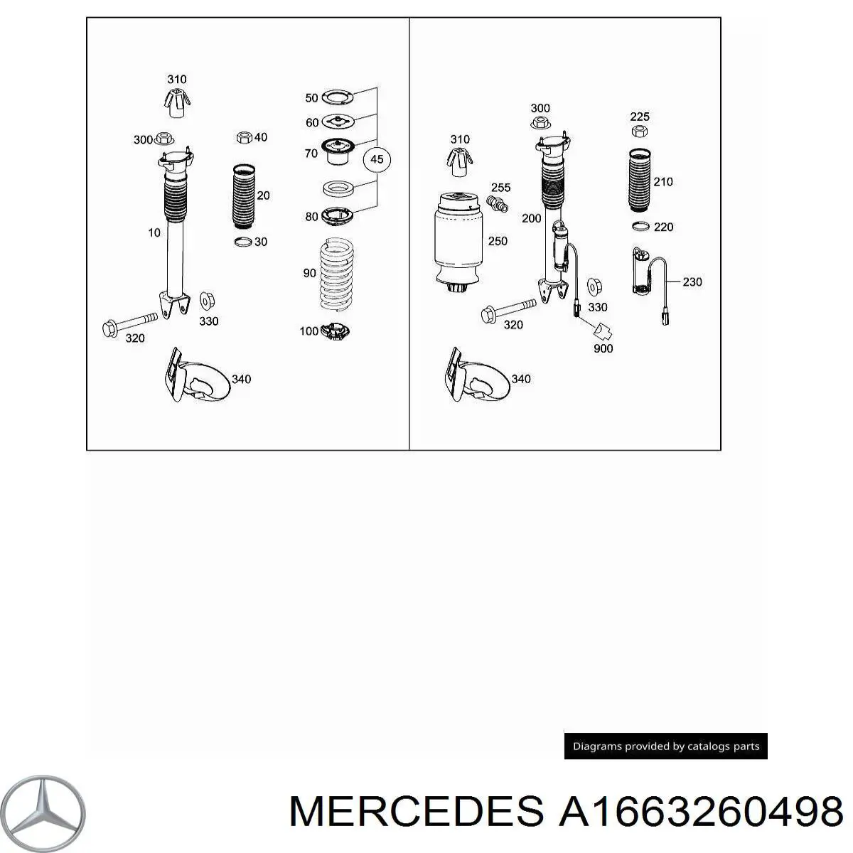 Купить A1663260498 Mercedes 