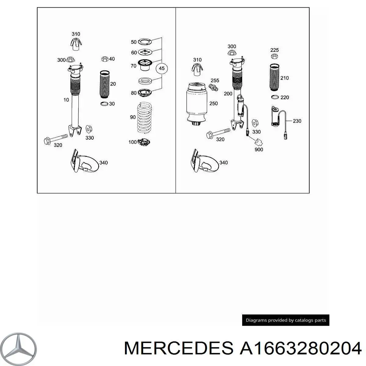 A1663280204 Mercedes 