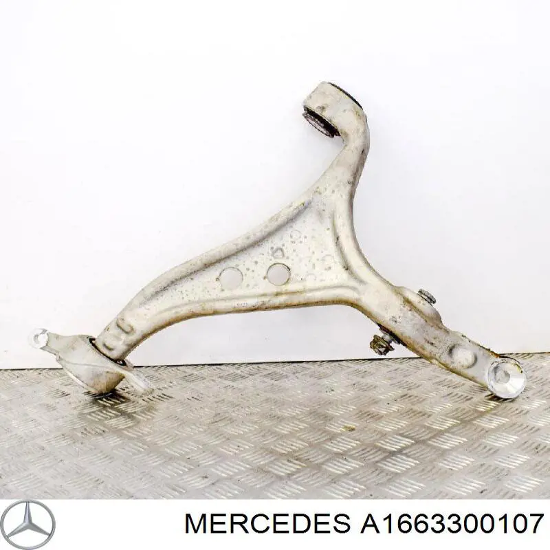 A1663300107 Mercedes braço oscilante inferior esquerdo de suspensão dianteira