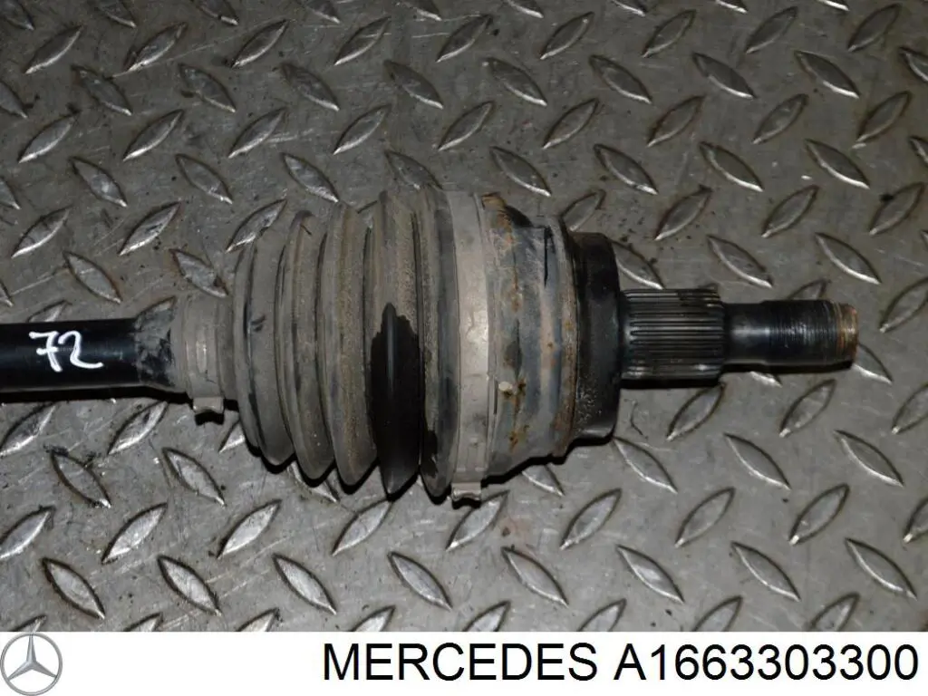 A1663303300 Mercedes | Полуось (привод передняя левая) A 166 330 33 00 ...