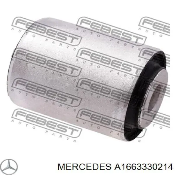 A1663330214 Mercedes bloco silencioso dianteiro do braço oscilante inferior