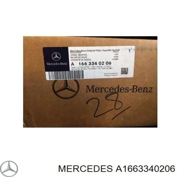 A1663340206 Mercedes cubo dianteiro