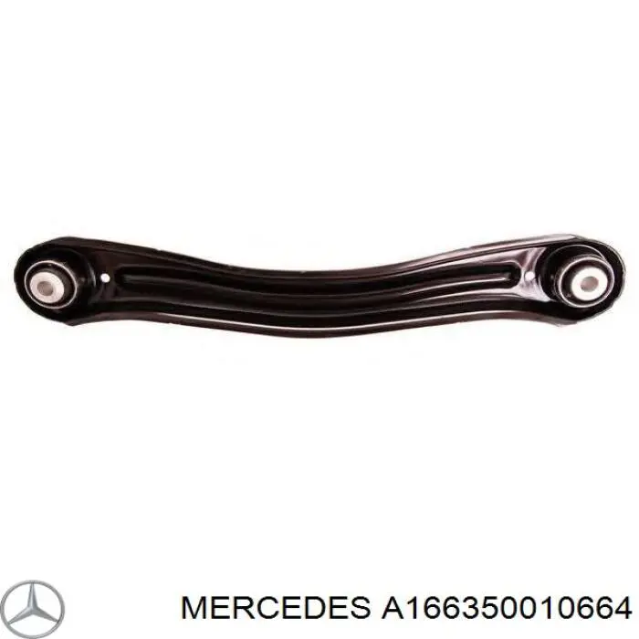 A166350010664 Mercedes braço oscilante superior esquerdo de suspensão traseira