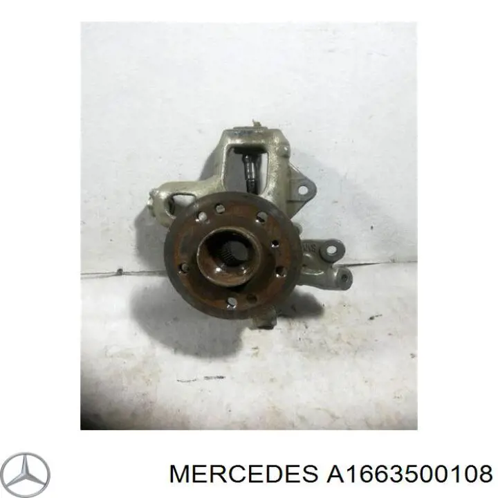 1663500108 Mercedes цапфа (поворотный кулак задний левый)