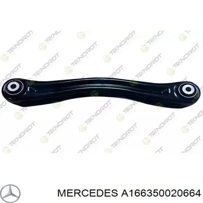 A166350020664 Mercedes braço oscilante superior direito de suspensão traseira