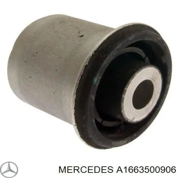 1663500906 Mercedes braço oscilante inferior esquerdo de suspensão traseira