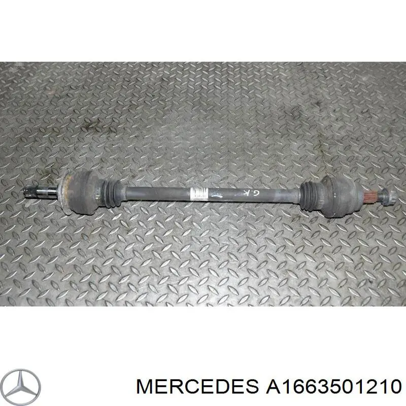 Купить 1663501210 Mercedes Полуось задняя левая