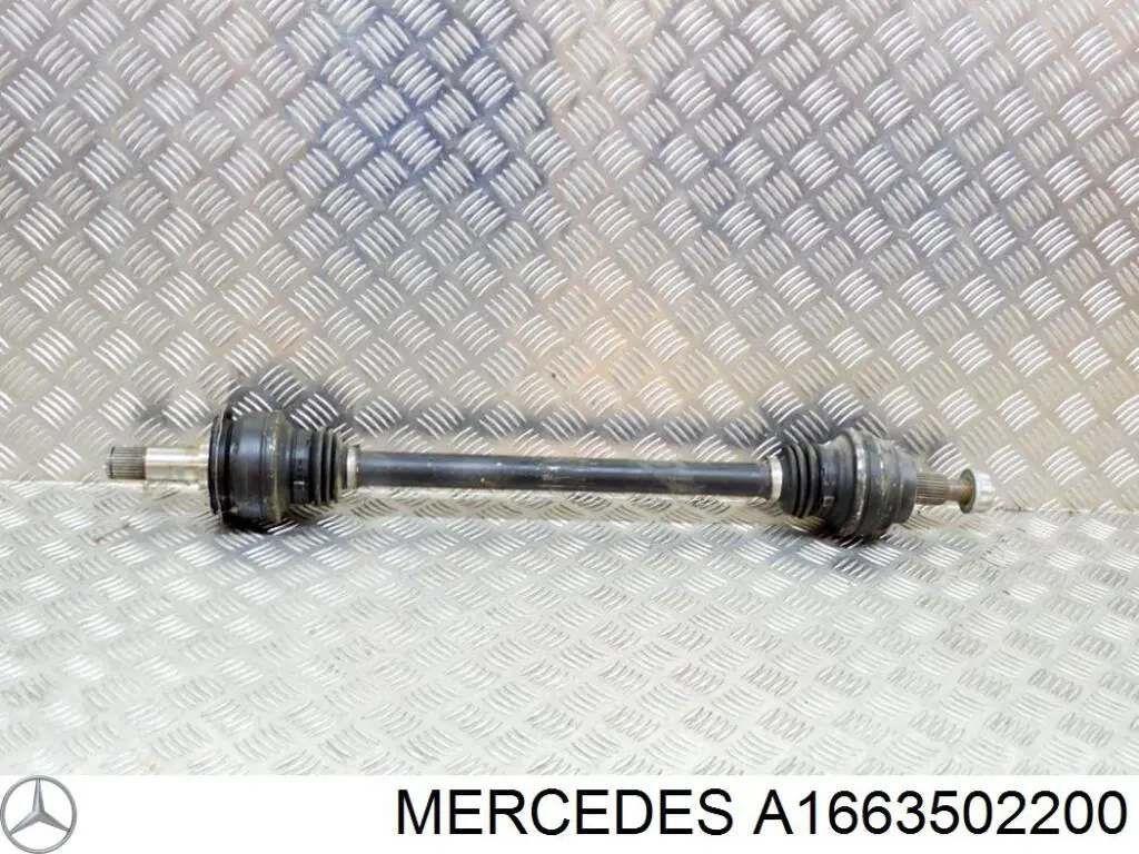 A1663502200 Mercedes Полуось задняя левая