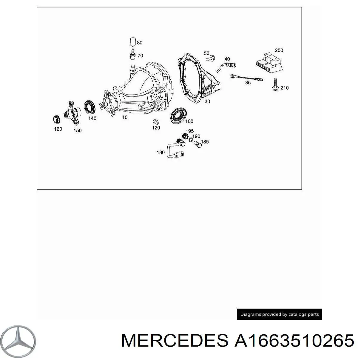  Mercedes A1663510265 цена, от 10.14 USD
